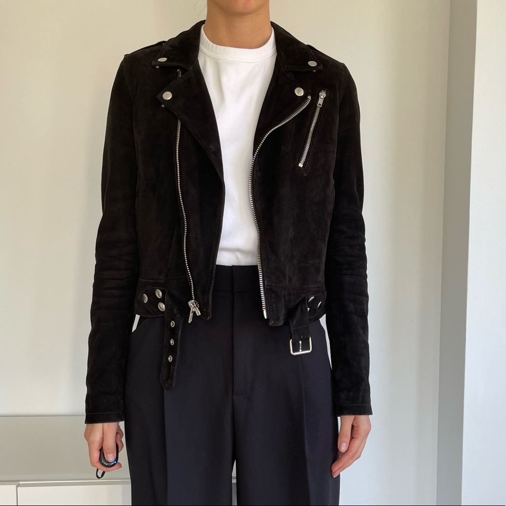 bLK DNM suede biker jacket size S